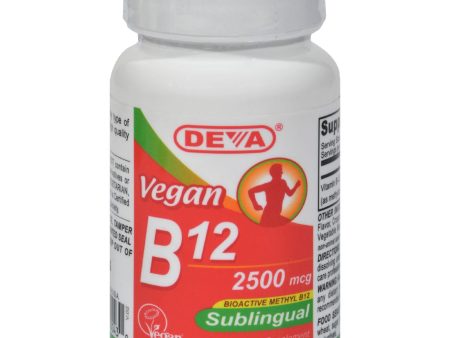 Deva Vegan Vitamins - Sublingual B-12 2500mcg - 90 Tablets Online now