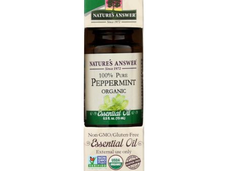 Nature s Answer - Organic Essential Oil - Peppermint - 0.5 Oz. Cheap