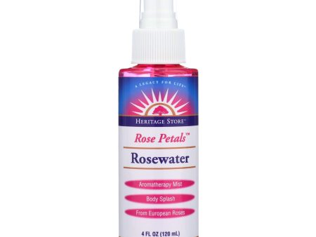 Heritage Products Rose Petals Rosewater Spray - 4 Fl Oz Sale