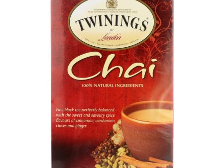 Twinings Tea Chai - Case Of 6 - 20 Bags Hot on Sale