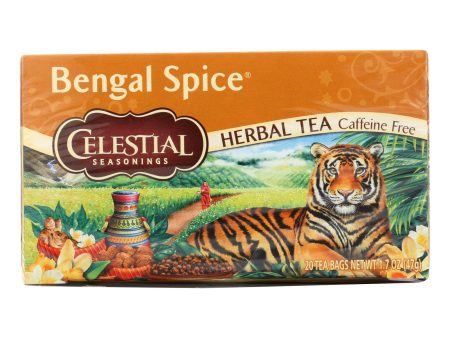 Celestial Seasonings Herbal Tea Caffeine Free Bengal Spice - 20 Tea Bags - Case Of 6 Sale