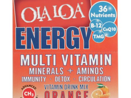 Ola Loa Products Energy Multi Vitamin - Orange - 30 Packet Supply