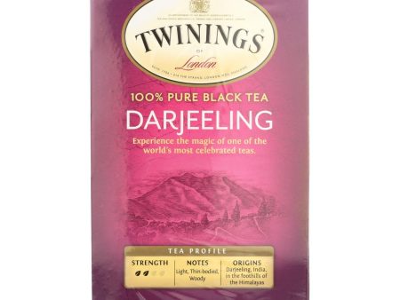 Twinings Tea Black Tea - Darjeeling - Case Of 6 - 20 Bags Online Hot Sale