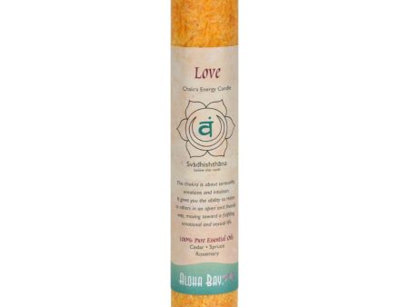 Aloha Bay - Chakra Pillar Candle Love - 1 Candle Online Hot Sale