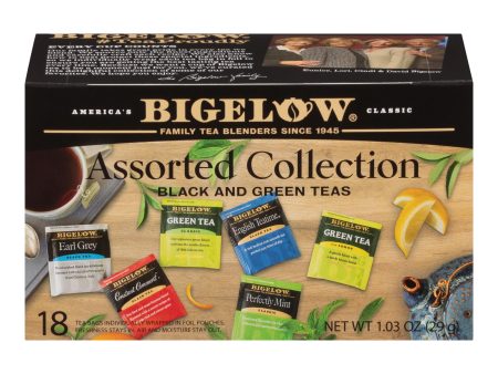 Bigelow Tea Assorted Tea - 6 Variety - Case Of 6 - 18 Bag For Sale