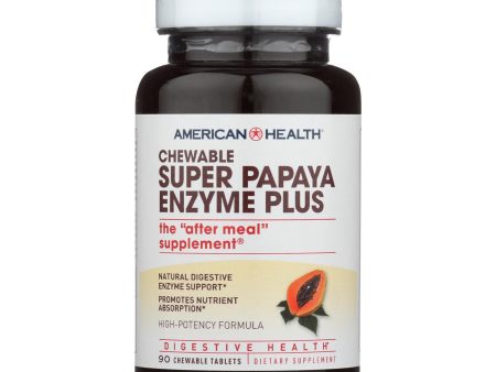 American Health - Super Papaya Enzyme Plus Chewable - 90 Chewable Tablets Online