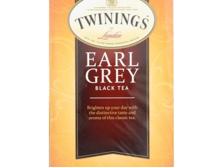 Twinings Tea Earl Grey Tea - Black Tea - Case Of 6 - 20 Bags Discount