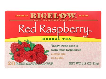 Bigelow Tea Herbal Tea - Red Raspberry - Case Of 6 - 20 Bag Online Hot Sale