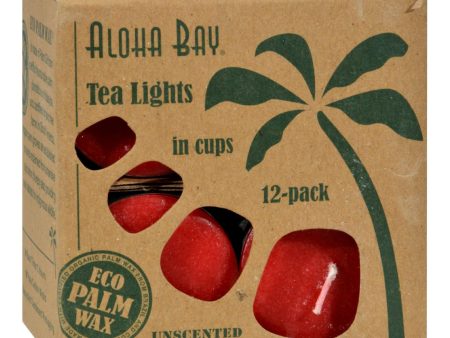 Aloha Bay - Tea Light - Red - 12 .7 Oz Supply