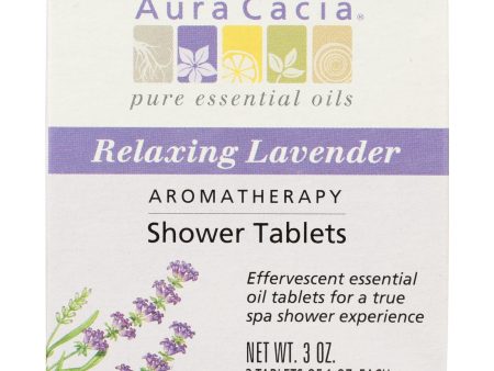 Aura Cacia - Aromatherapy Shower Tablets Relaxing Lavender - 3 Tablets Online Sale