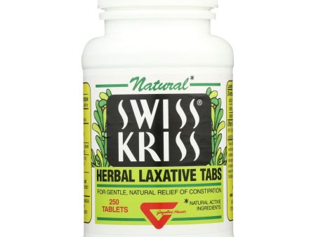 Modern Natural Products Swiss Kriss Herbal Laxative - 250 Tablets Hot on Sale