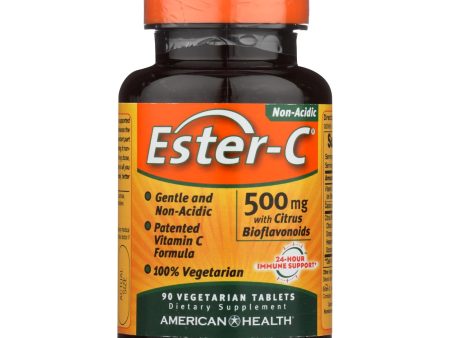 American Health - Ester-c With Citrus Bioflavonoids - 500 Mg - 90 Vegetarian Tablets Supply