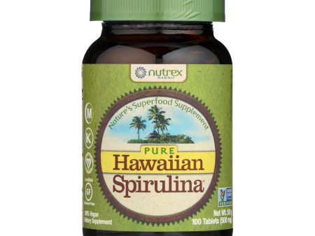 Nutrex Hawaii Pure Hawaiian Spirulina Pacifica - 500 Mg - 100 Tablets Hot on Sale