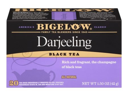 Bigelow Tea Darjeeling Black Tea - Case Of 6 - 20 Bags Sale