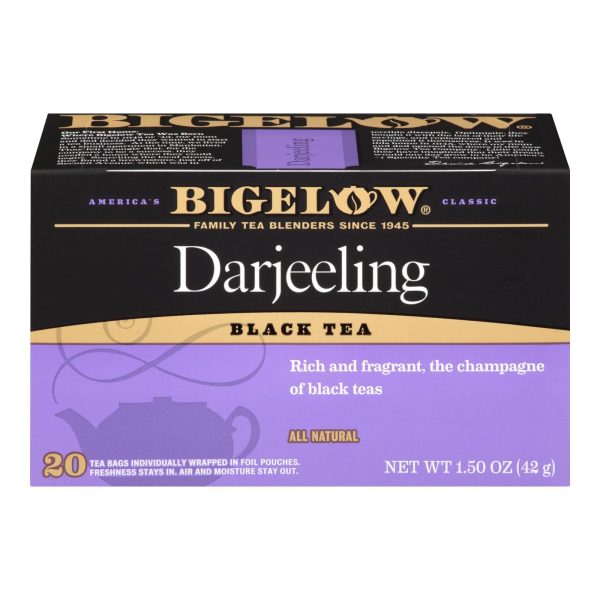 Bigelow Tea Darjeeling Black Tea - Case Of 6 - 20 Bags Sale