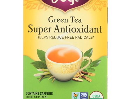 Yogi Green Tea Super Anti-oxidant - 16 Tea Bags - Case Of 6 Online Hot Sale