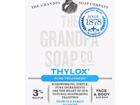 Grandpa s Thylox Acne Treatment Bar Soap With Sulfur - 3.25 Oz Sale