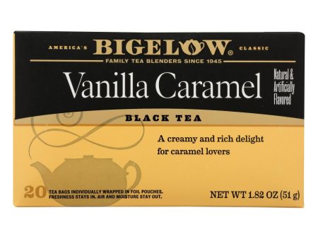 Bigelow Tea Vanilla Caramel Black Tea - Case Of 6 - 20 Bags Online