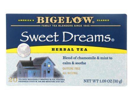 Bigelow Tea Sweet Dreams Herb Tea - Case Of 6 - 20 Bag Fashion