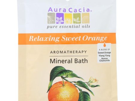 Aura Cacia - Aromatherapy Mineral Bath Relaxing Sweet Orange - 2.5 Oz - Case Of 6 Fashion