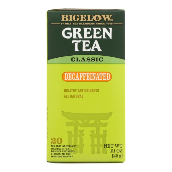 Bigelow Tea Decaf Green Tea - Case Of 6 - 20 Bag Online now