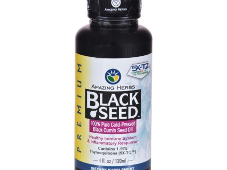 Amazing Herbs - Black Seed Oil - 4 Fl Oz Supply