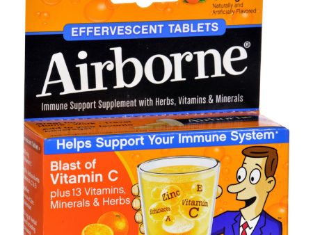 Airborne - Effervescent Tablets With Vitamin C - Zesty Orange - 10 Tablets Online