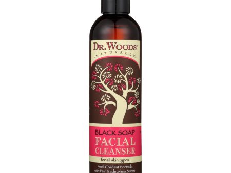 Dr. Woods Facial Cleanser Black Soap And Shea Butter - 8 Fl Oz For Sale