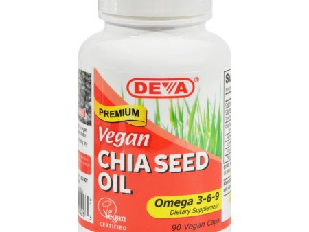 Deva Vegan Vitamins - Chia Seed Oil - 90 Vegan Capsules Online