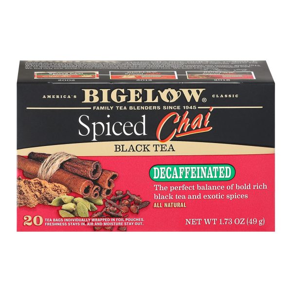 Bigelow Tea Tea - Decaf - Chai Spiced - Case Of 6 - 20 Bag Online