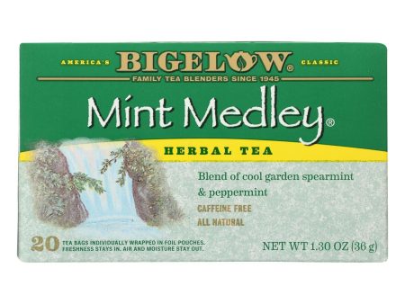 Bigelow Tea Herbal Tea - Mint Medley - Case Of 6 - 20 Bag Online Hot Sale