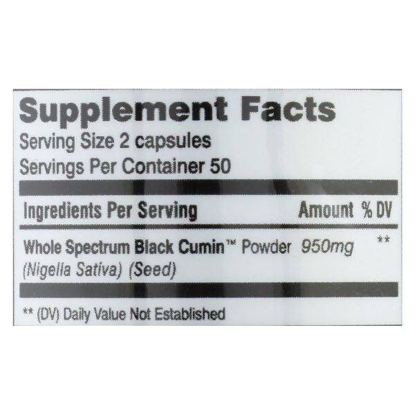 Amazing Herbs - Black Seed - 100 Capsules Sale