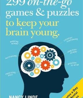 Nancy Linde: 299 On-the-Go Games & Puzzles to Keep Your Brain Young [2019] paperback Cheap