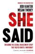 Jodi Kantor: She Said: The New York Times bestseller from the journalists who broke the Harvey Weinstein story [2019] paperback Online